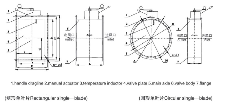 Manual Type Fire Damper