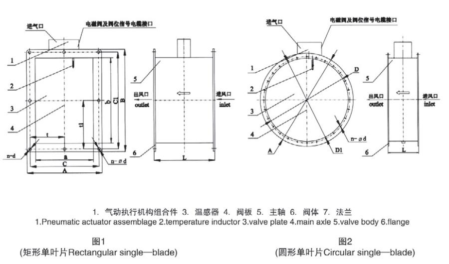 Pneumatic Type Fire Damper